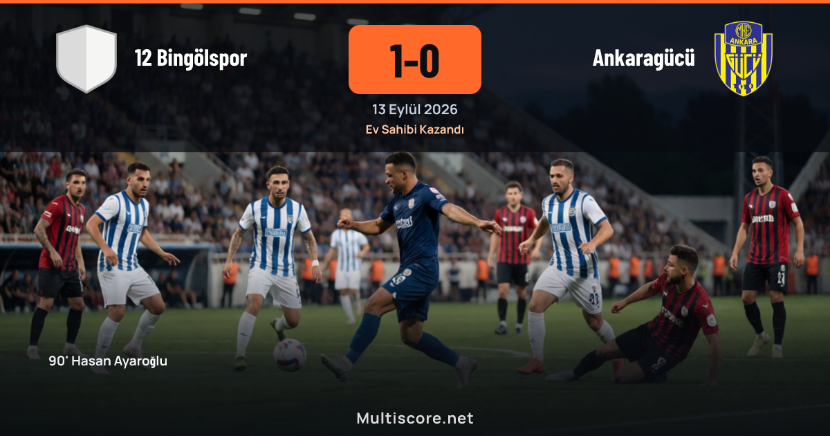 12 Bingölspor - Ankaragücü maçından bir kare
