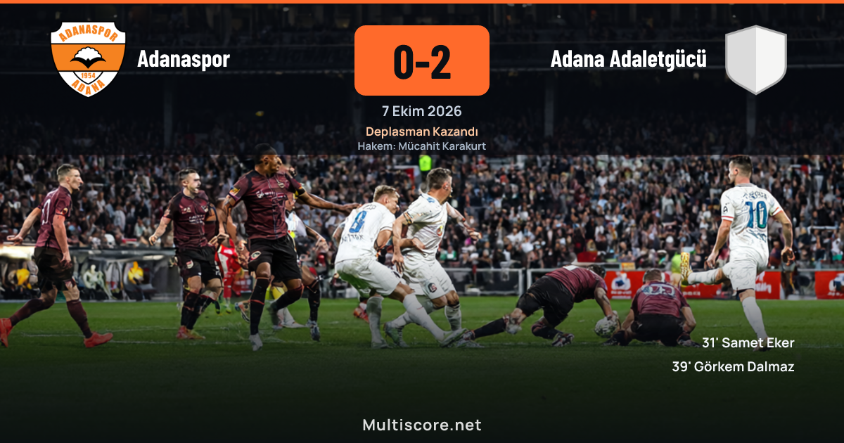 Adanaspor - Adana Adaletgücü