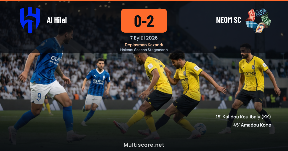 Al Hilal ve NEOM SC arasındaki Pro League maçından bir görüntü