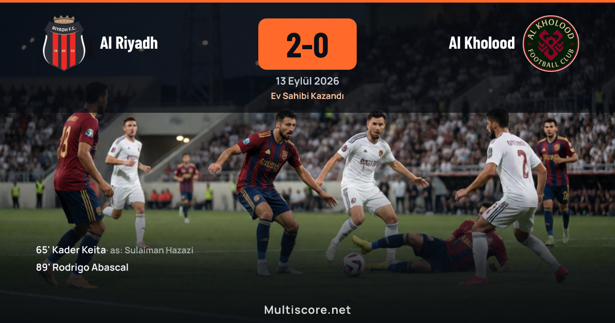 Al Riyadh - Al Kholood Pro League maçı