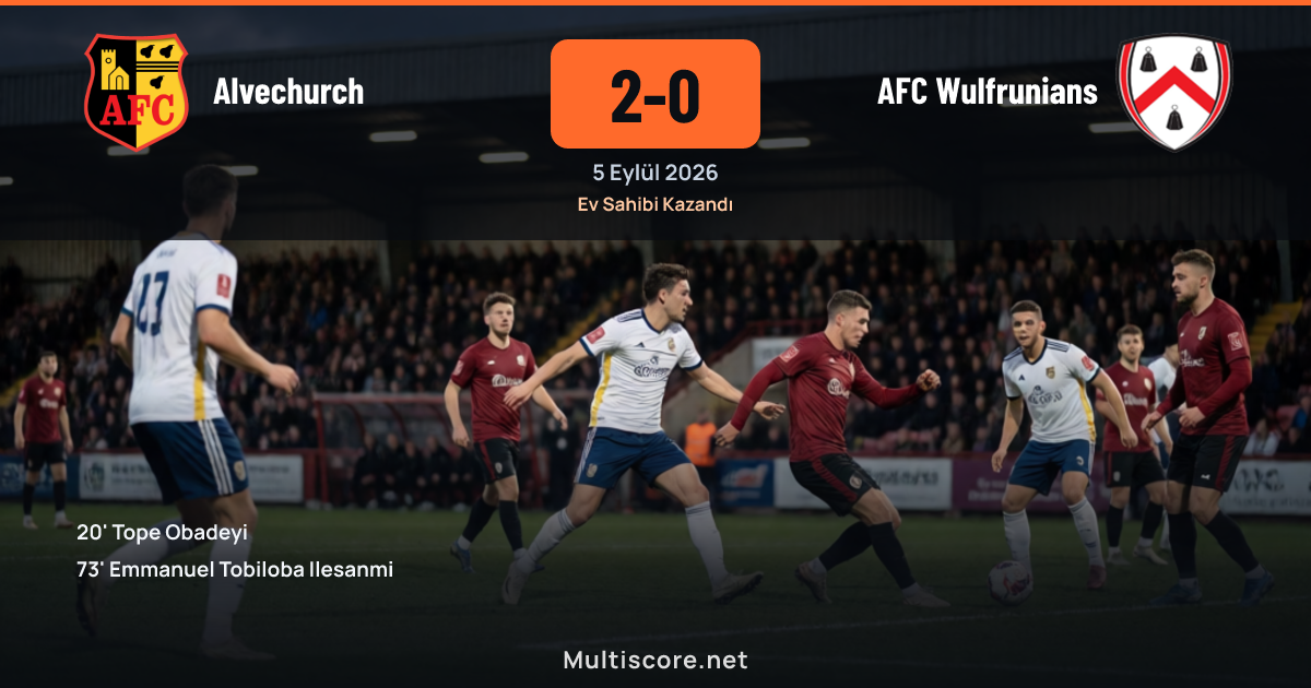 Alvechurch ve AFC Wulfrunians futbolcuları FA Cup maçında mücadele ediyor