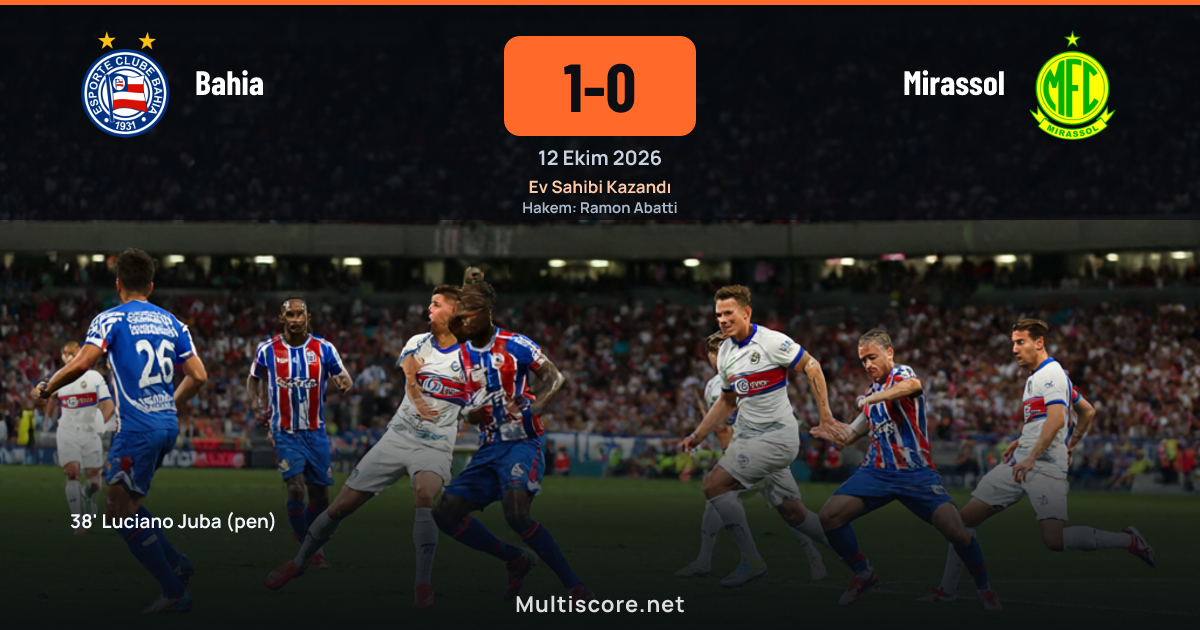 Bahia - Mirassol Serie A maçı