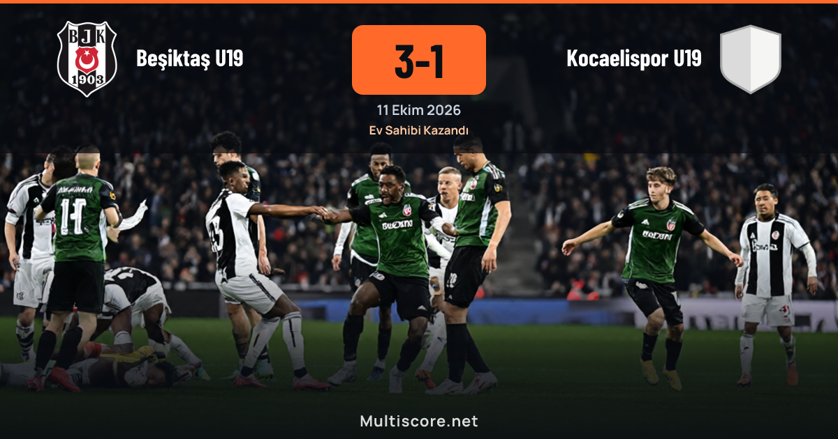 Beşiktaş U19 - Kocaelispor U19 U19 Süper Lig maçı