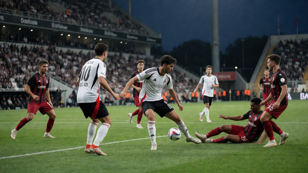 Beşiktaş U19 ile Erzurumspor FK U19 arasındaki U19 Süper Lig maçı öncesi görsel