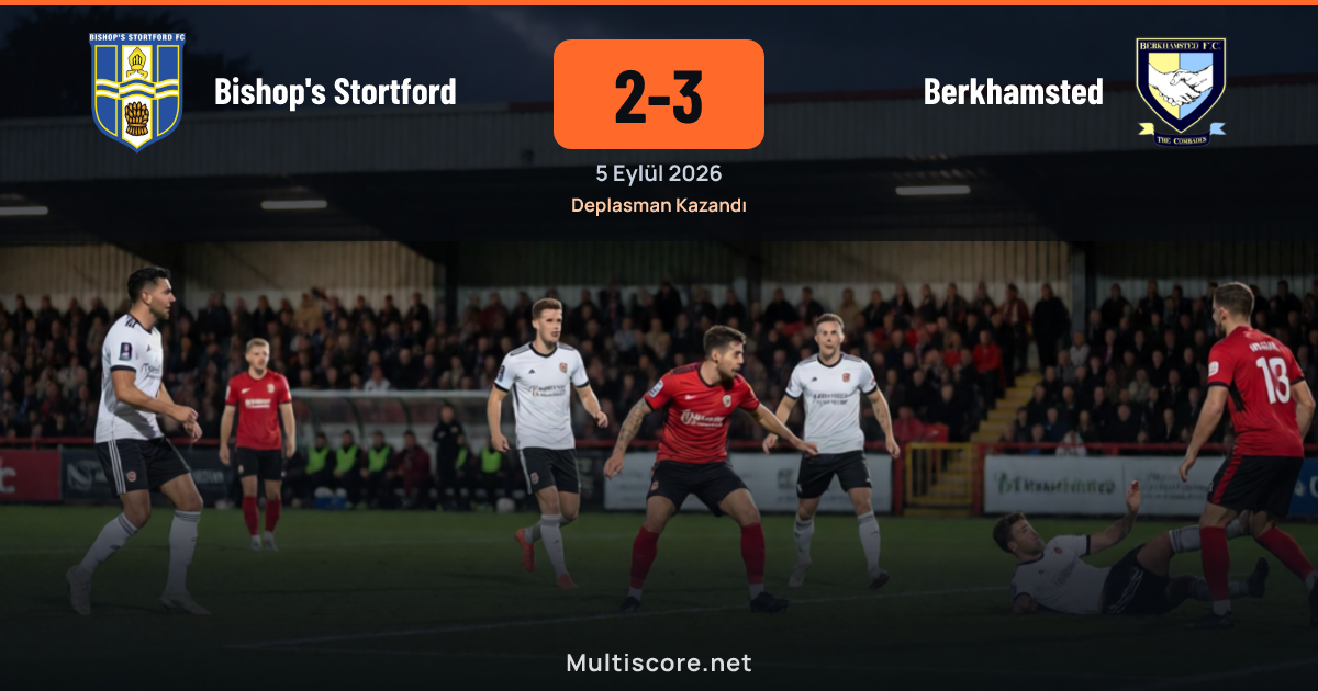 Bishop's Stortford ile Berkhamsted arasındaki FA Cup maçından bir kare