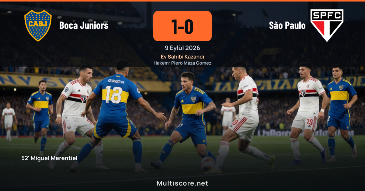 Boca Juniors ve São Paulo arasındaki Copa Sudamericana maçından bir görüntü