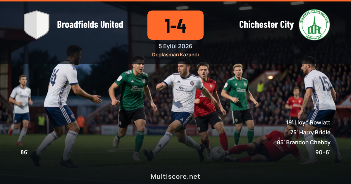 Broadfields United ve Chichester City arasındaki FA Cup maçı