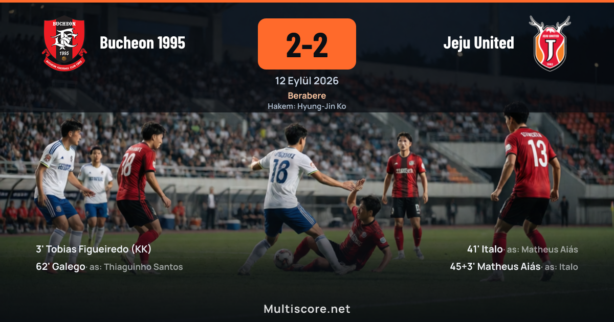Bucheon 1995 - Jeju United maçından bir görüntü