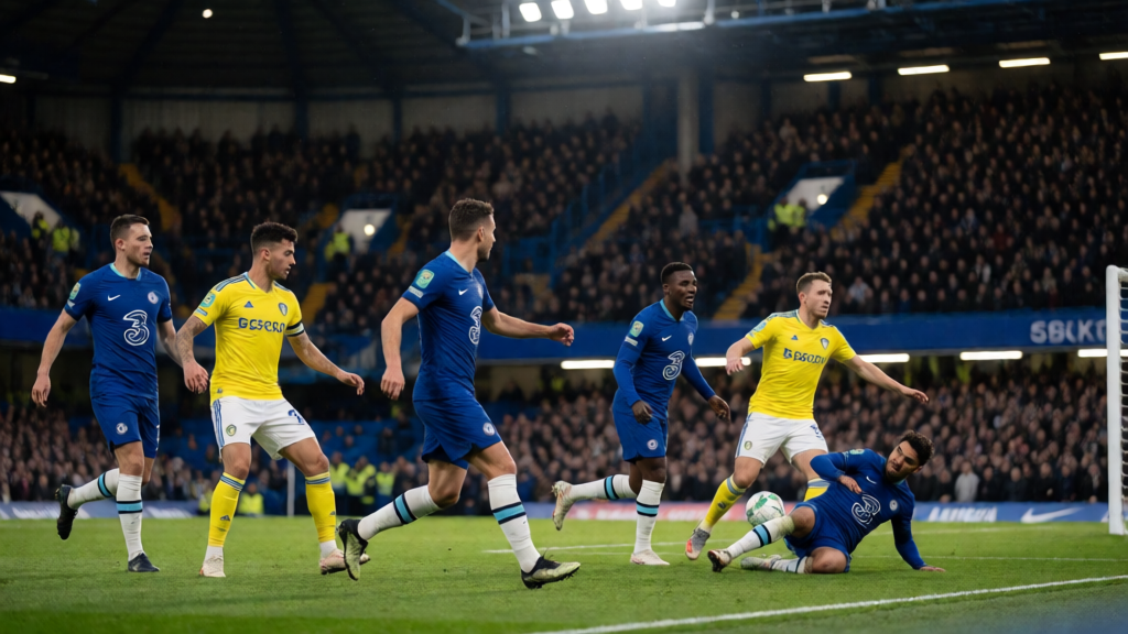 Chelsea ile Leeds United Carabao Cup maçı öncesi Stamford Bridge