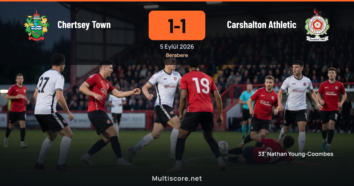 Chertsey Town ve Carshalton Athletic FA Cup maçı