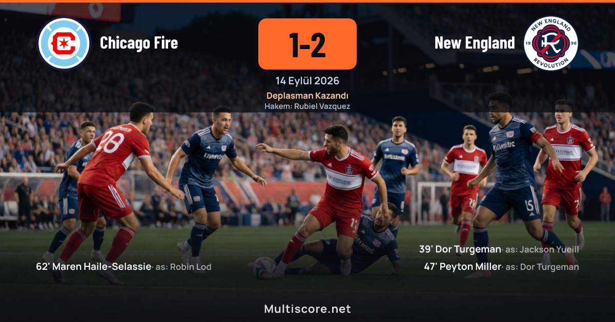 Chicago Fire - New England Revolution MLS maçı