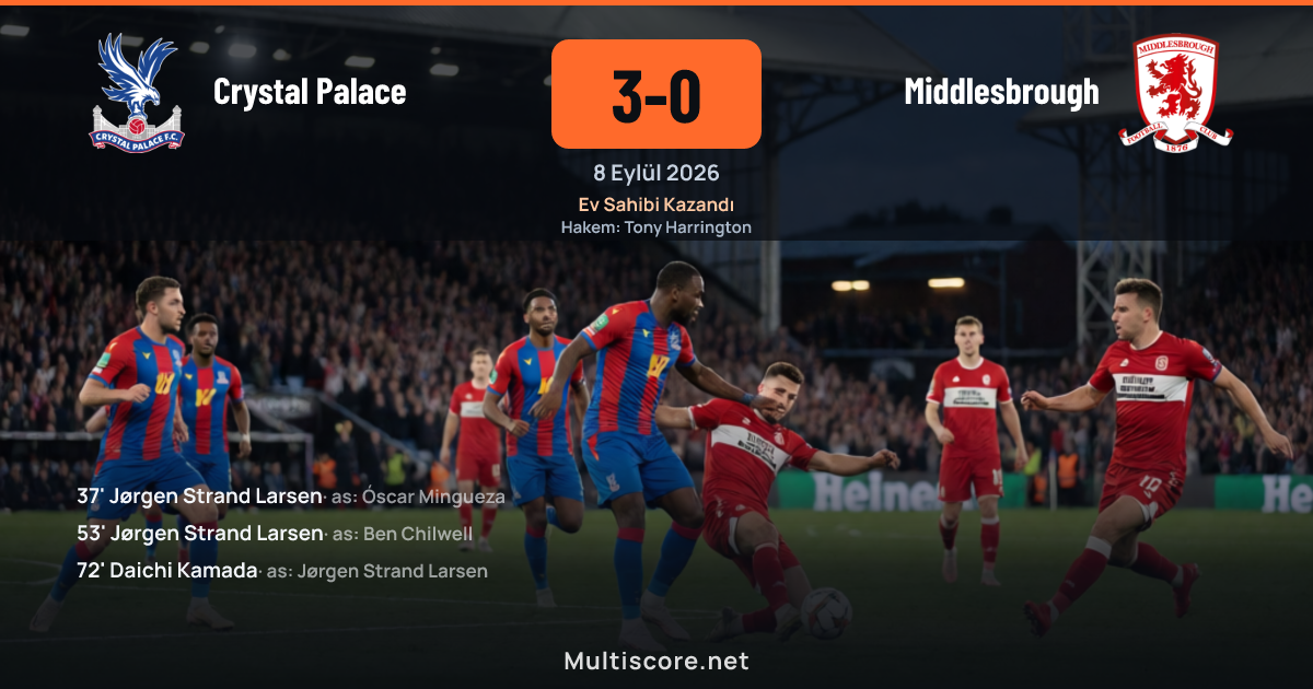 Crystal Palace - Middlesbrough