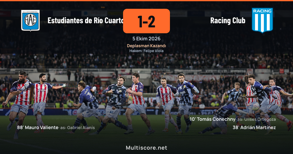 Estudiantes de Río Cuarto - Racing Club maçı