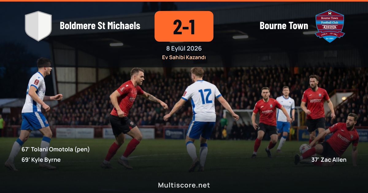 Boldmere St Michaels ve Bourne Town FA Cup maçı
