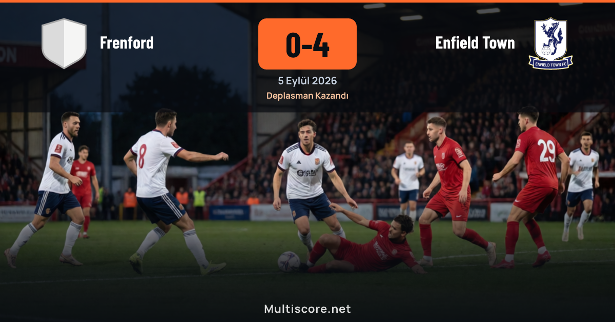 Frenford ve Enfield Town arasında oynanan FA Cup maçından bir görüntü