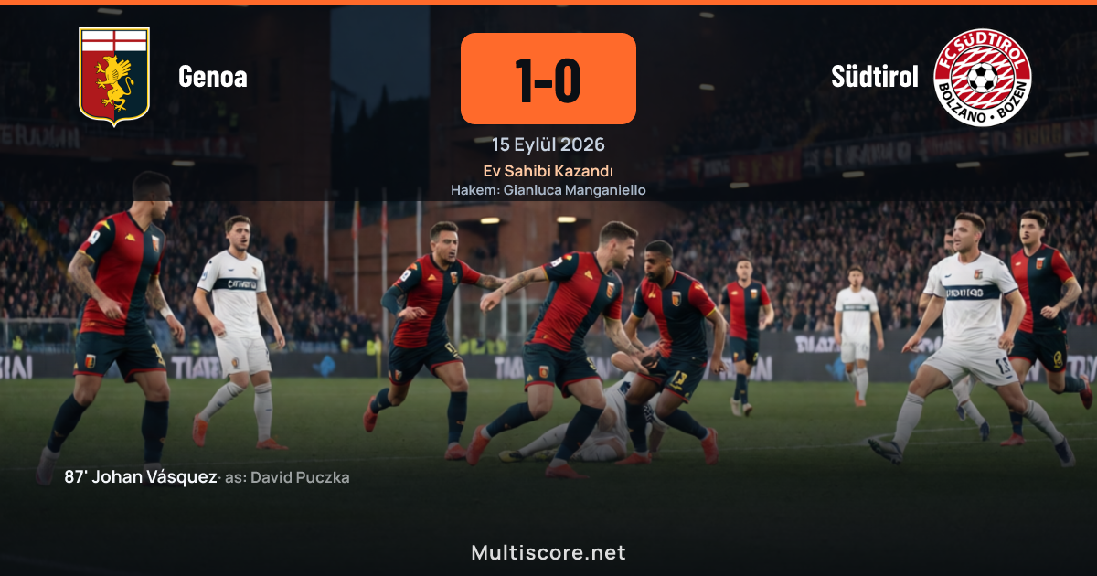 Genoa, Coppa Italia'da Südtirol'ü 1-0 yendi