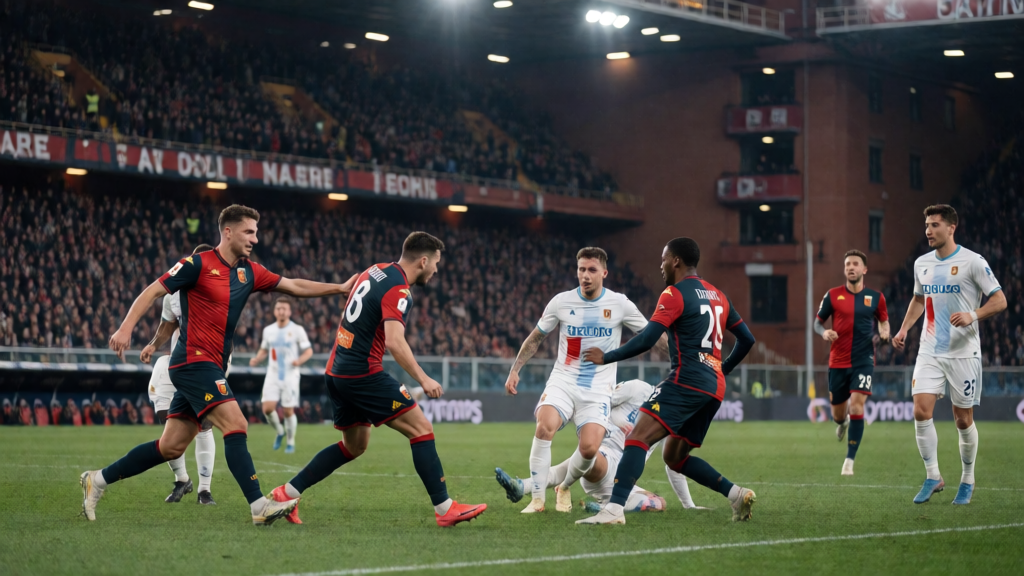 Genoa ve Südtirol takımlarının Coppa Italia maçı öncesi karşılaşması