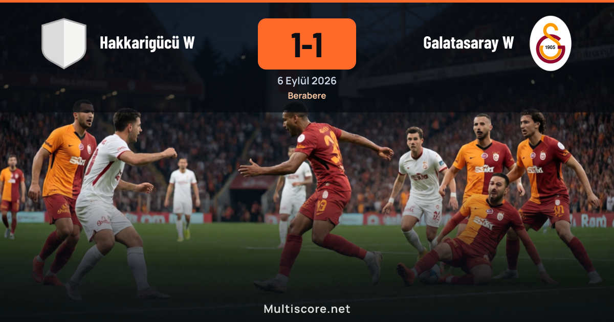 Hakkarigücü W ve Galatasaray W futbolcuları maç sırasında mücadele ederken