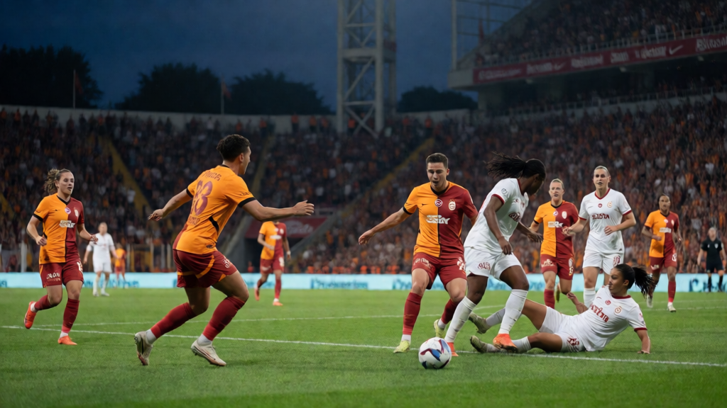 Hakkarigücü W - Galatasaray W kadın futbol maçı önü