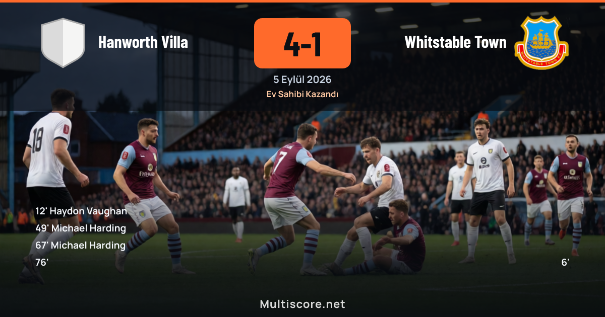 Hanworth Villa ve Whitstable Town FA Cup maçı