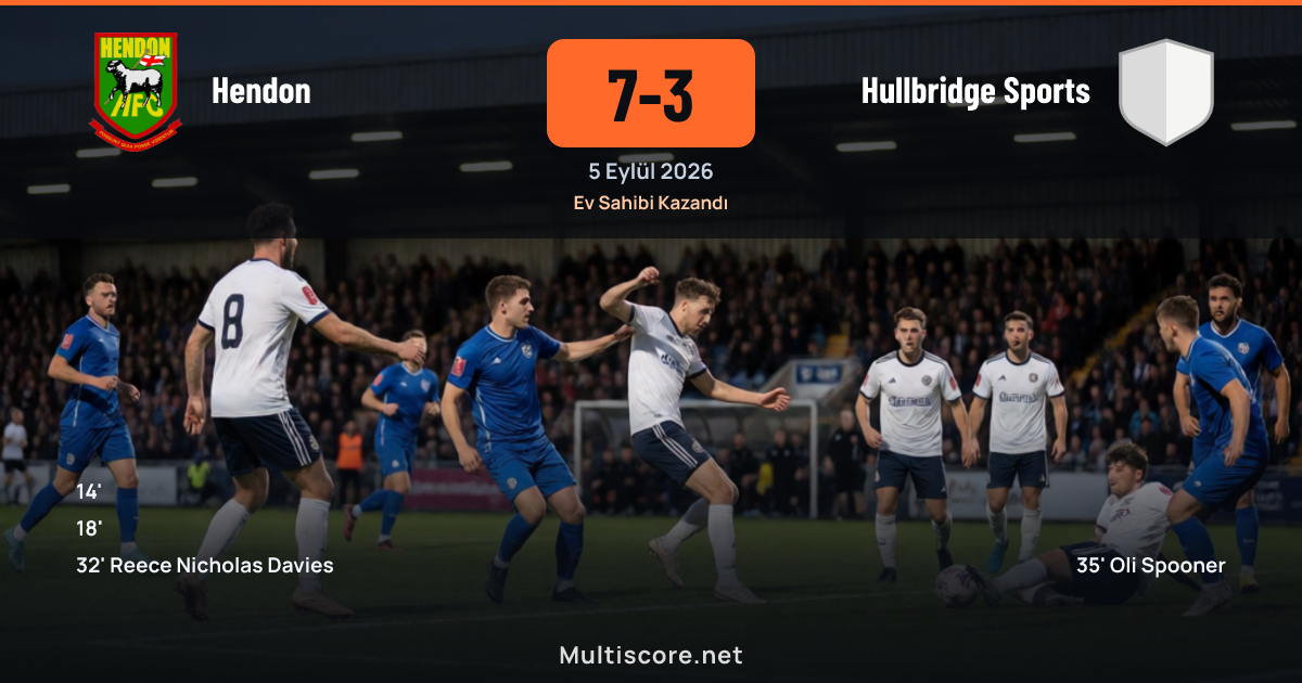 Hendon 7-3 Hullbridge Sports FA Cup maçı