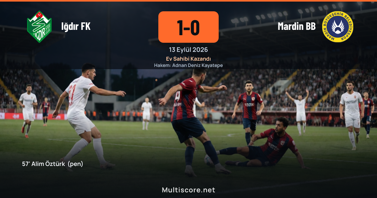 Iğdır FK - Mardin BB 1. Lig maçı