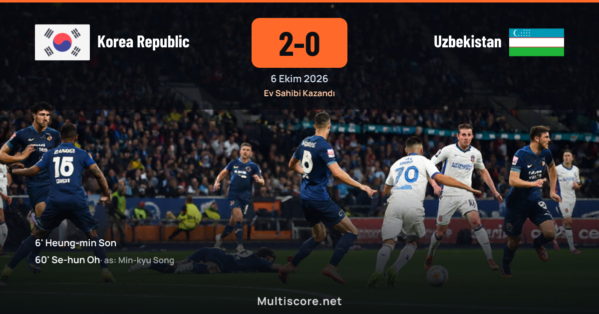 Kore Cumhuriyeti - Özbekistan hazırlık maçı 2-0