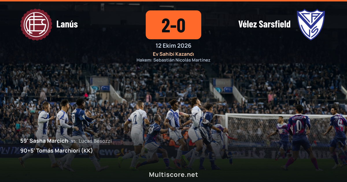 Lanús - Vélez Sarsfield maçı