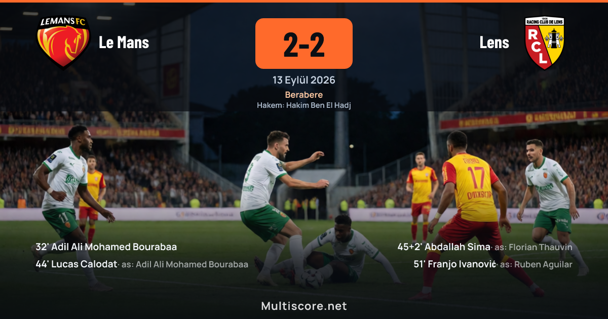 Le Mans - Lens maçından bir kare