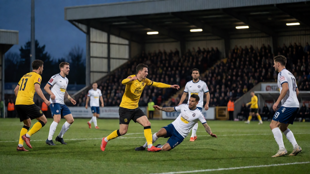 Leatherhead ve AFC Croydon Athletic FA Cup maçı öncesi