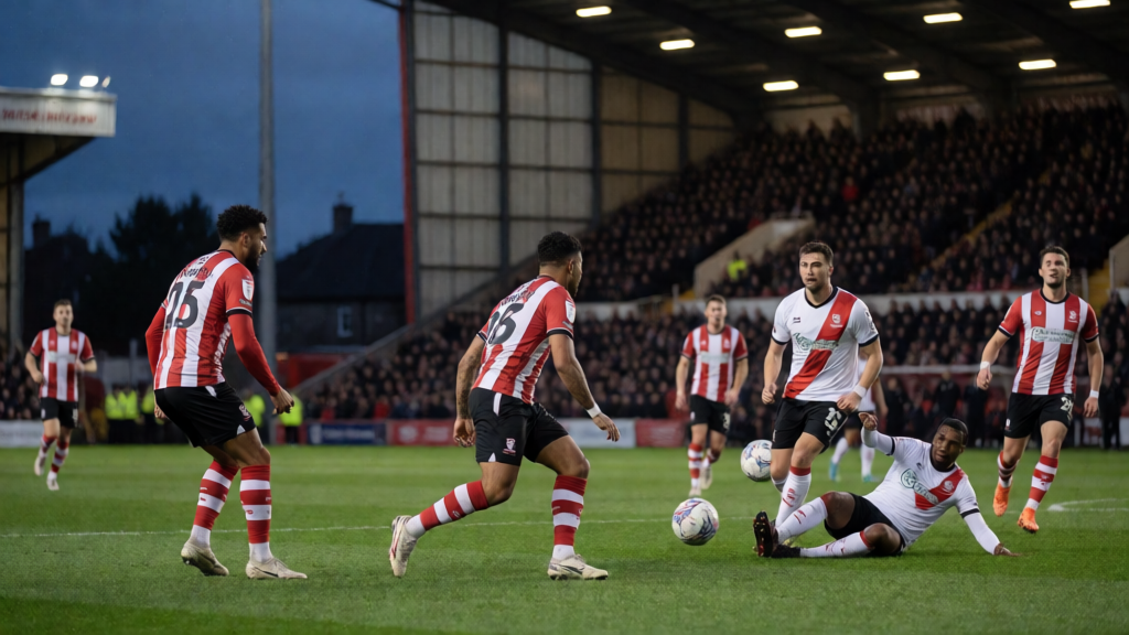 Lincoln City ve Southampton takımlarının maç öncesi görseli