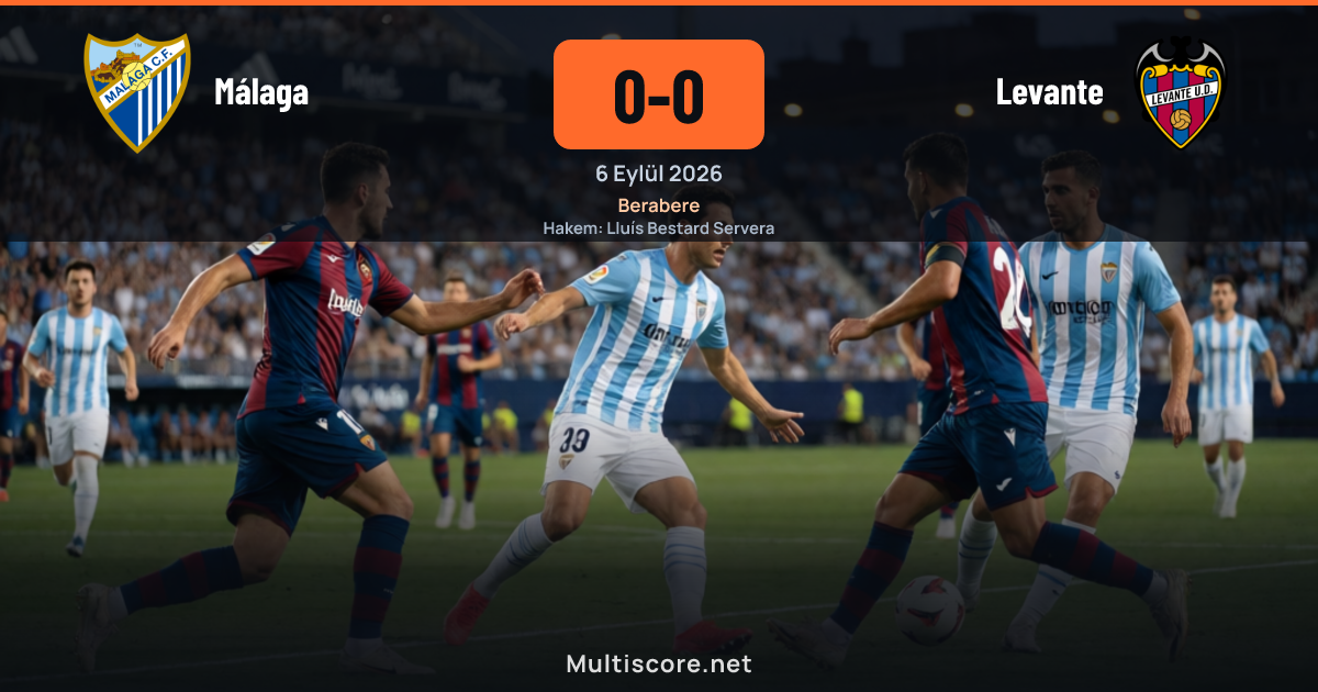 Málaga ve Levante futbolcuları maçtan bir kare