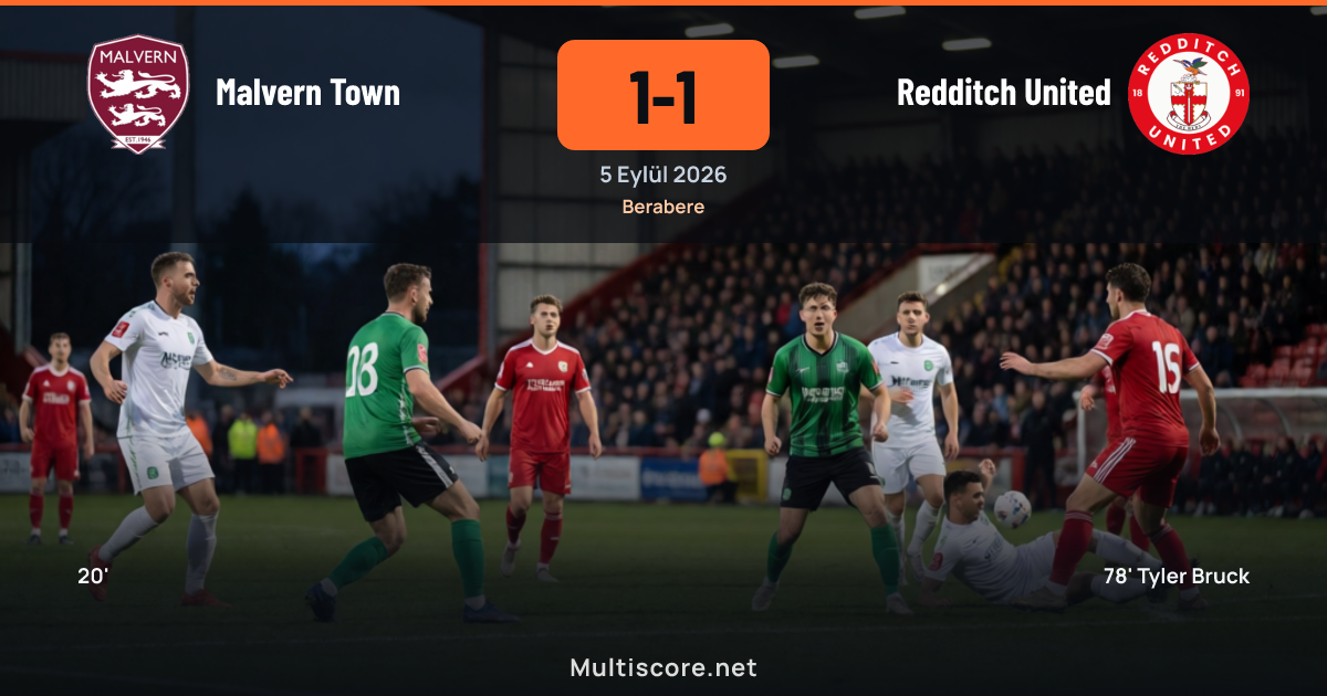 Malvern Town ve Redditch United FA Cup maçı
