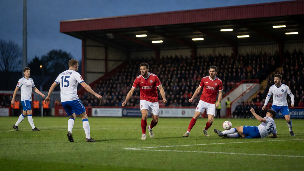 Needham Market ve Stanway Rovers FC FA Cup maçı