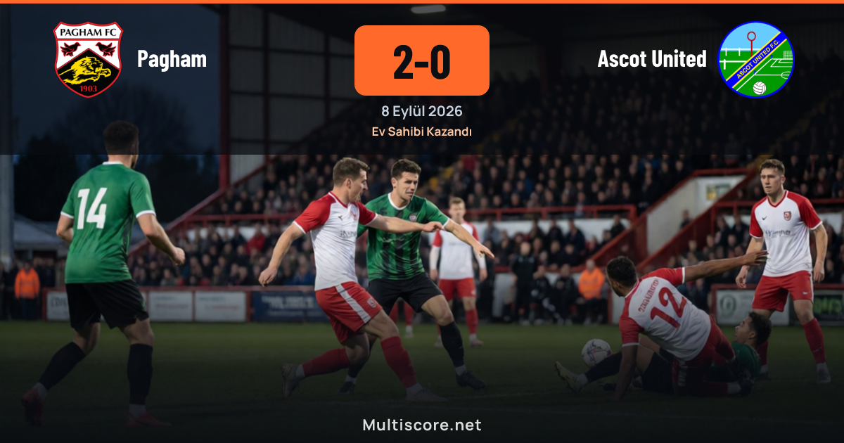 Pagham ve Ascot United arasındaki FA Cup maçından bir kare