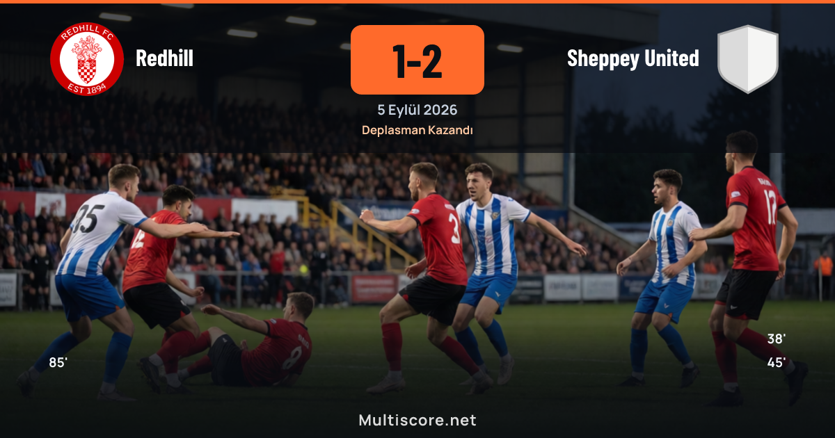 Redhill ve Sheppey United arasındaki FA Cup maçından bir kare