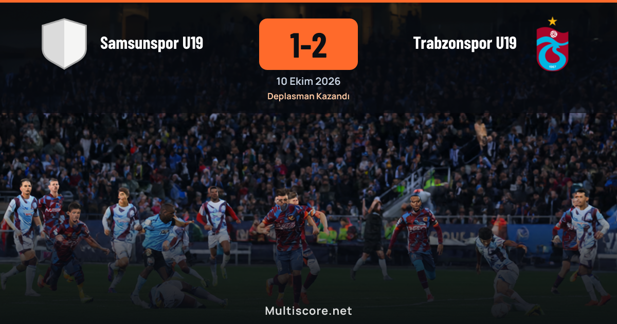 Samsunspor U19 - Trabzonspor U19 U19 Süper Lig maçı