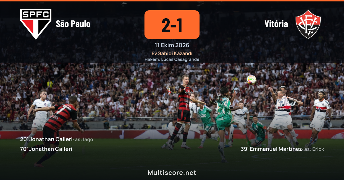 São Paulo - Vitória Série A maçı