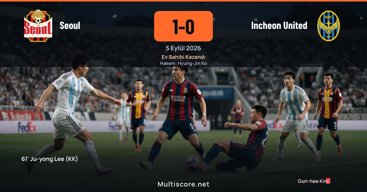 Seoul ile Incheon United arasındaki K League 1 maçından bir görüntü