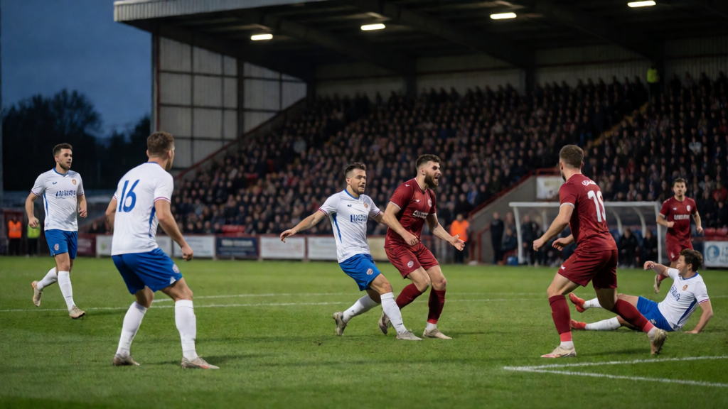 Shildon AFC ve Warrington Town FA Cup maçı