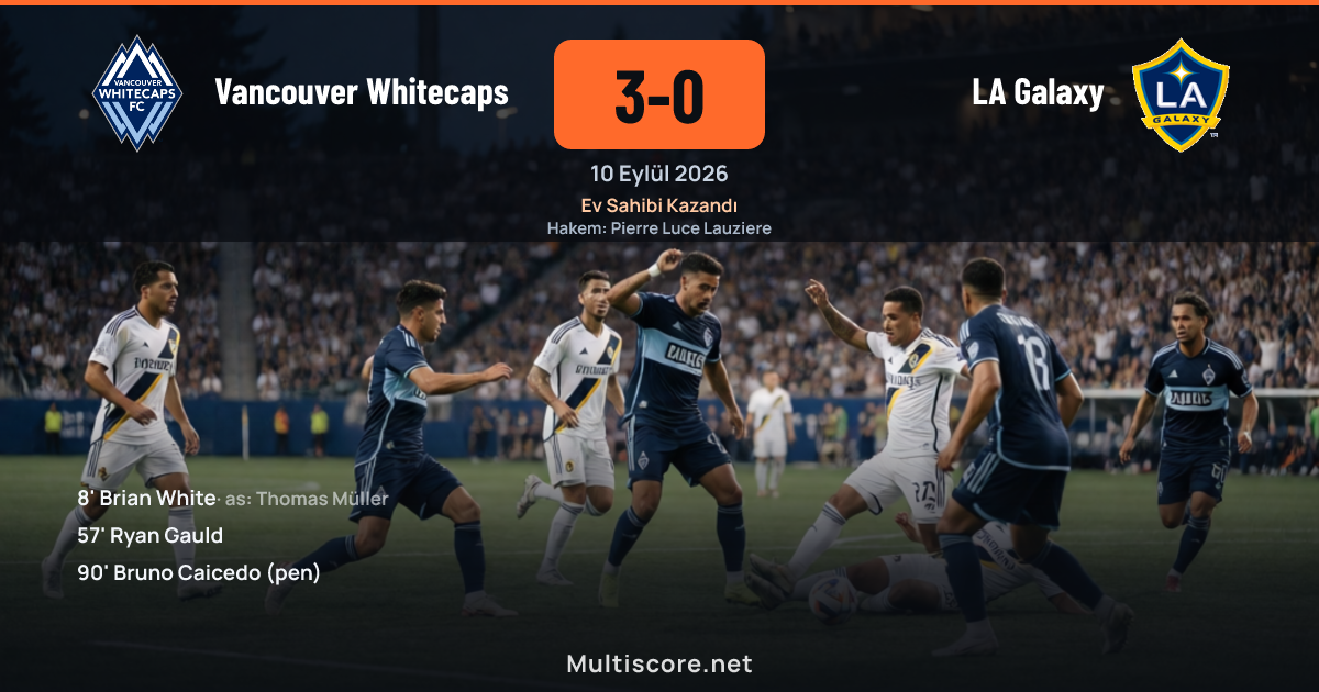 Vancouver Whitecaps 3-0 LA Galaxy maçından bir görüntü