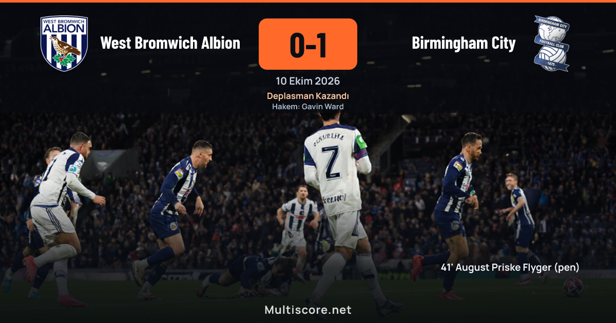West Bromwich Albion - Birmingham City Championship maçı