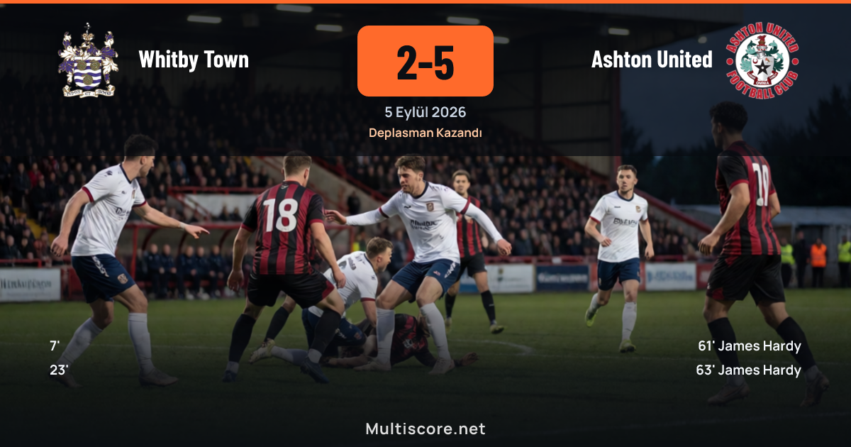Whitby Town ve Ashton United arasındaki FA Cup maçından bir görüntü