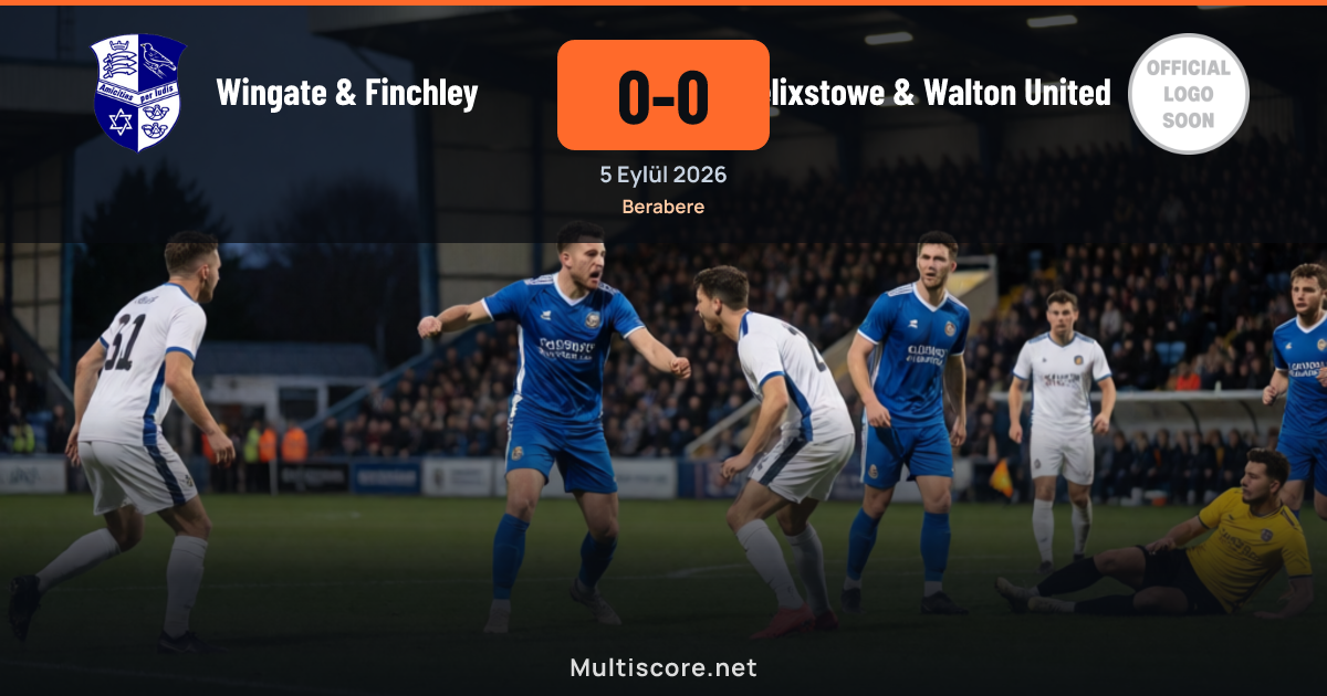 Wingate & Finchley ve Felixstowe & Walton United futbolcuları FA Cup maçında mücadele ediyor