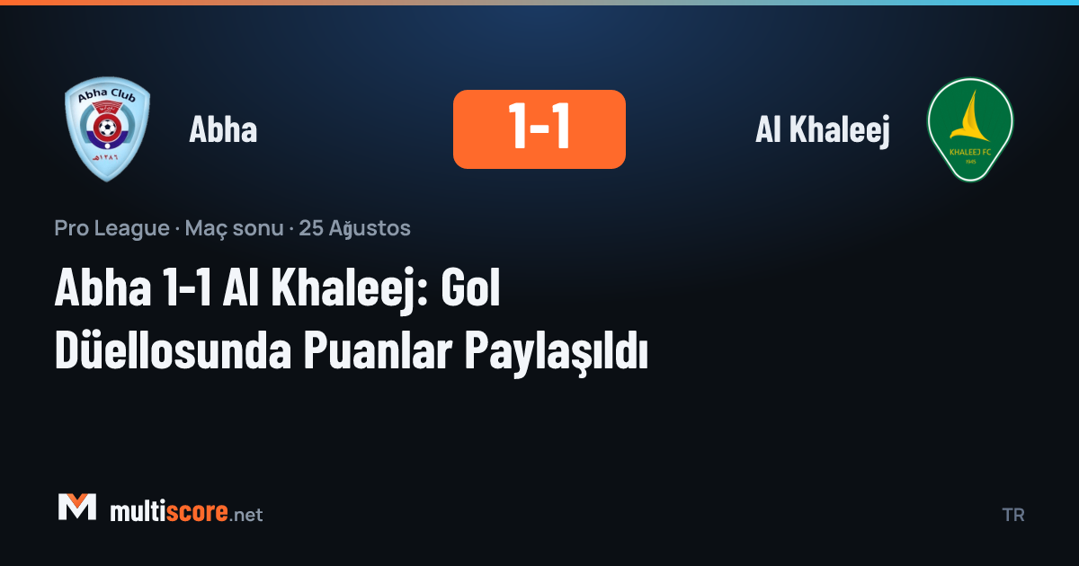 Abha ve Al Khaleej oyuncuları Pro League maçında mücadele ediyor