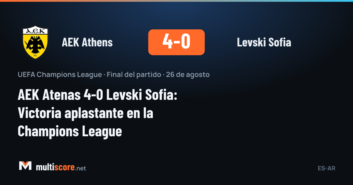 AEK Athens - Levski Sofia