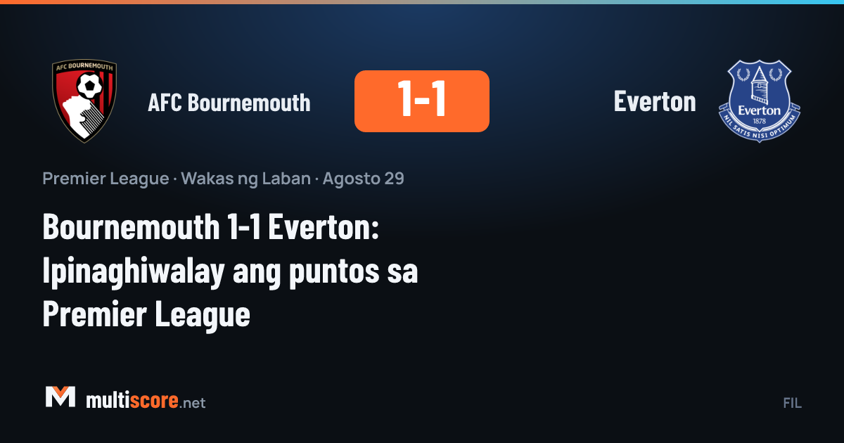 AFC Bournemouth - Everton Premier Lig maçı