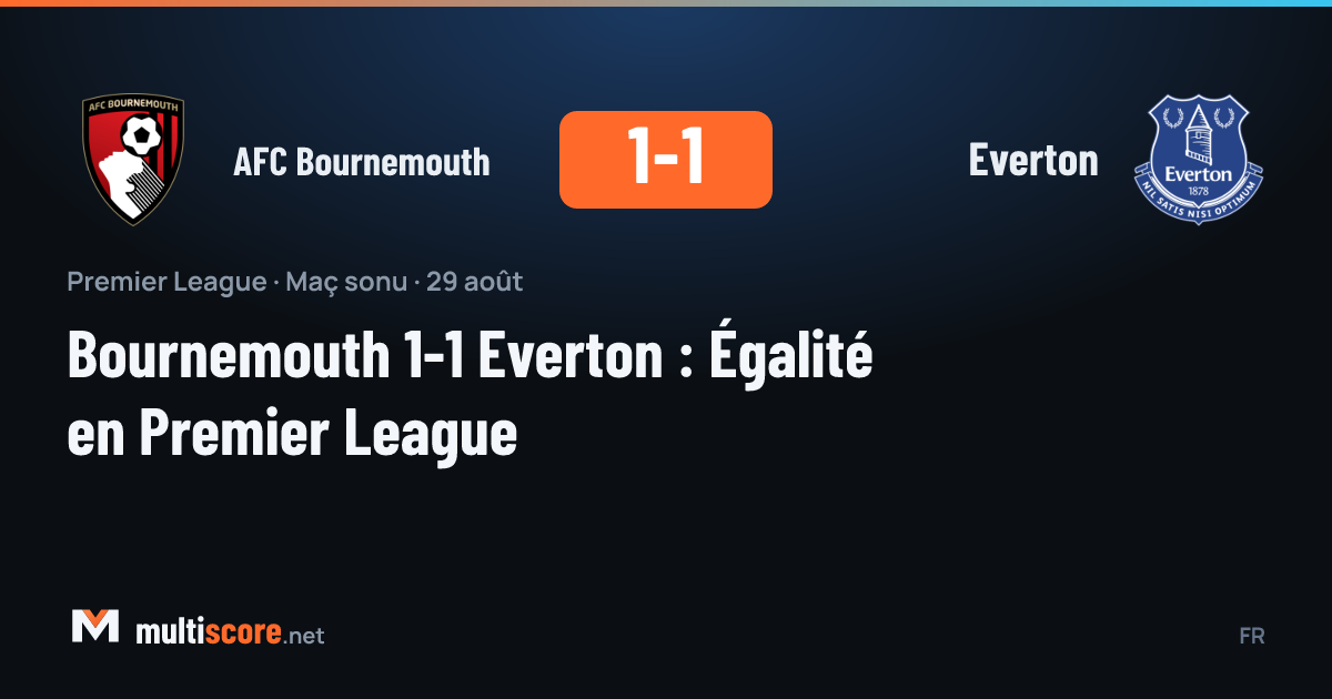 AFC Bournemouth - Everton Premier Lig maçı