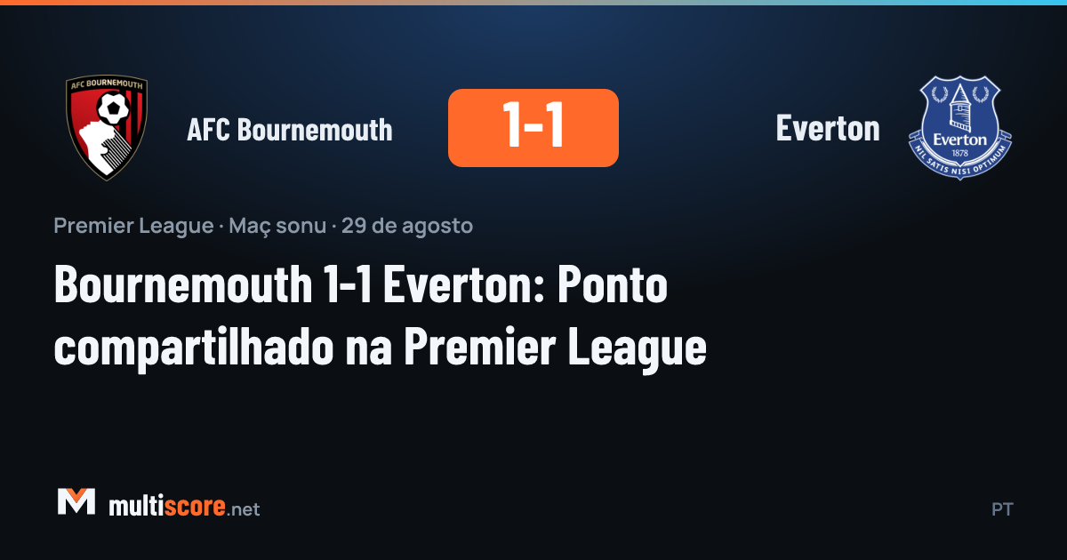AFC Bournemouth - Everton Premier Lig maçı