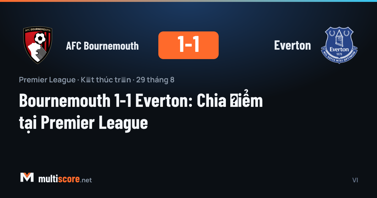 AFC Bournemouth - Everton Premier Lig maçı